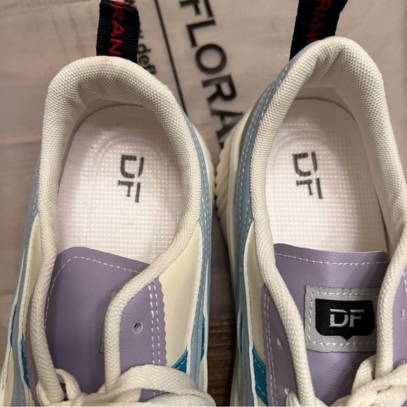 De Florance Milan Sneakers with Blue and Lavender - Picture 4 of 7